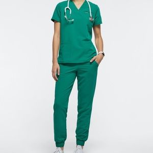 Jaannuu Scrub Set Hunter Green